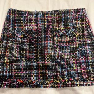 Zara tweed mini skirt
